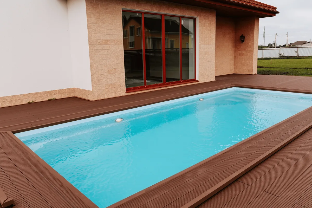 Композитный бассейн Laguna 8 — вид сверху в Орске